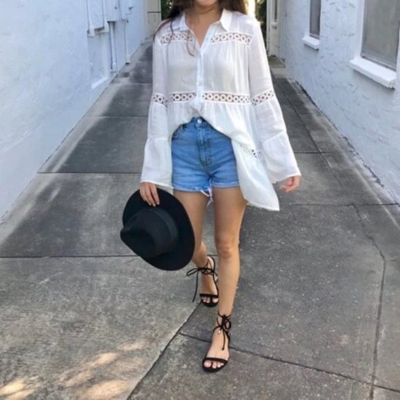 Bell Sleeve Layered Cover Up - Picture 4 of 12